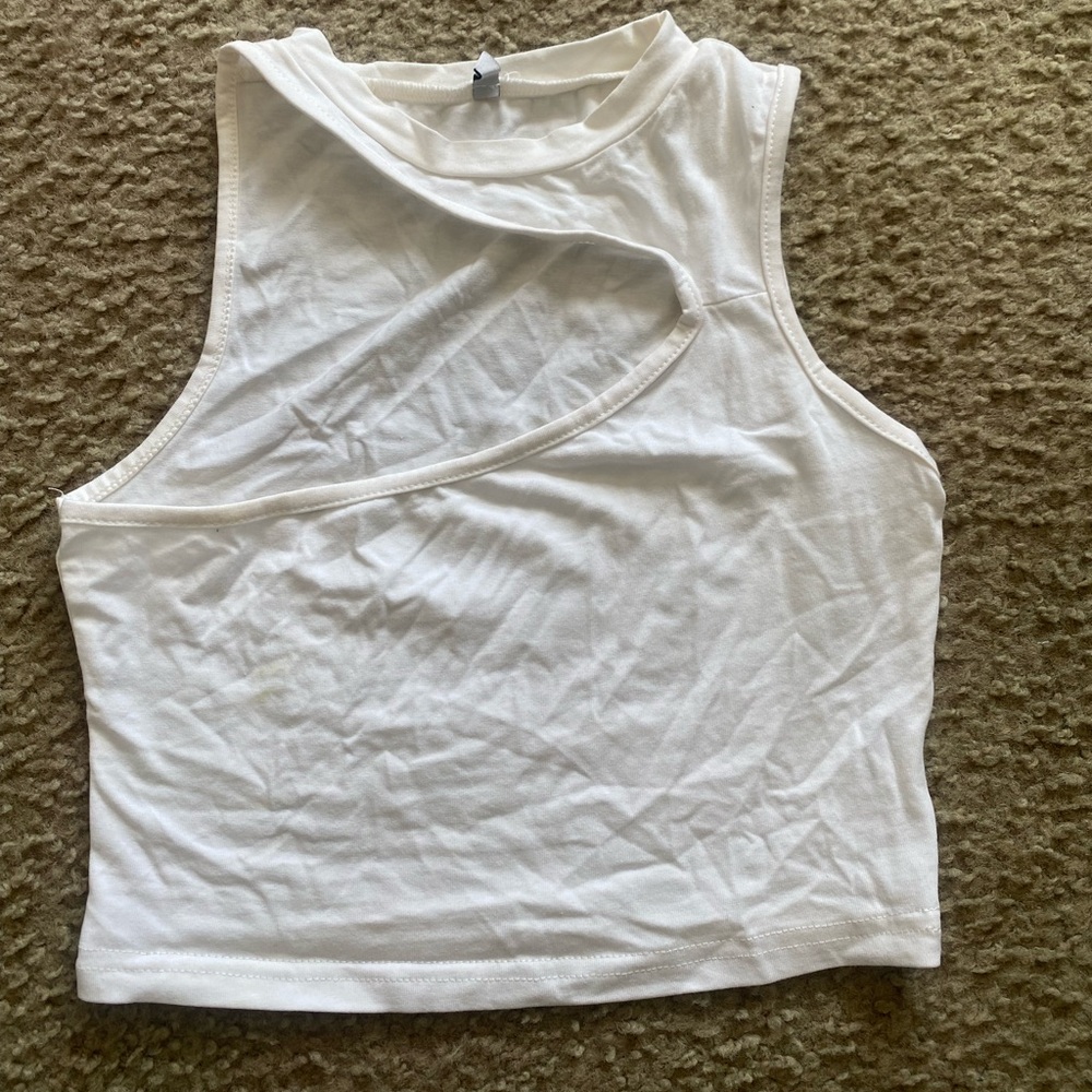 White Sleeveless Women's Top